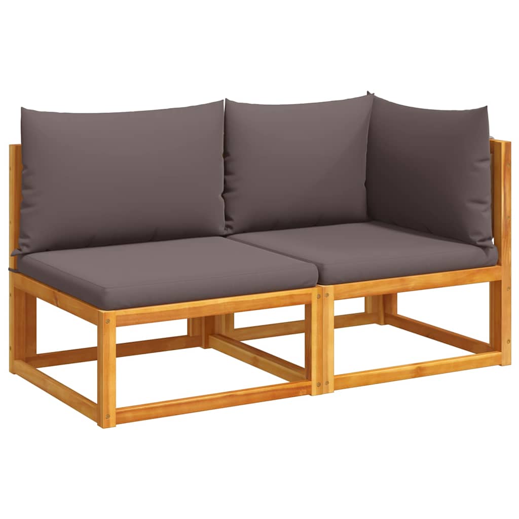 Maison Exclusive - Gartensofa Mit Kissen 2-sitzer Holz Akazie & S