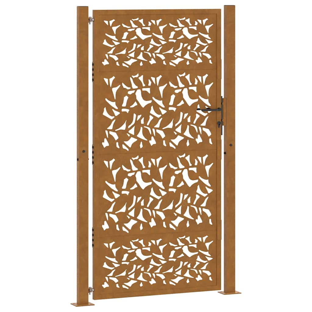 Maison Exclusive - Gartentor 100x200 Cm Wetterfester Stahl Blattd