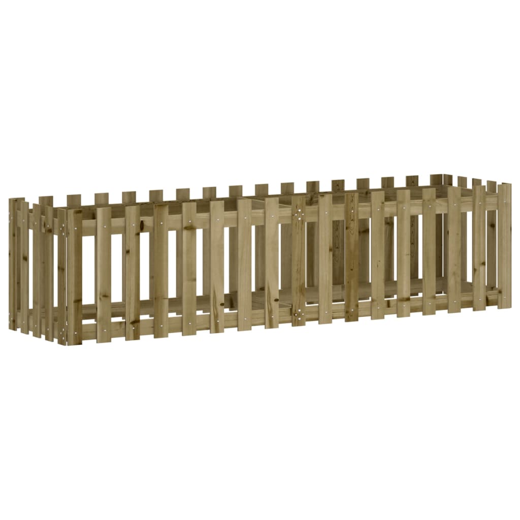 Maison Exclusive - Hochbeet Lattenzaun-design 200x50x50 Cm Kiefer