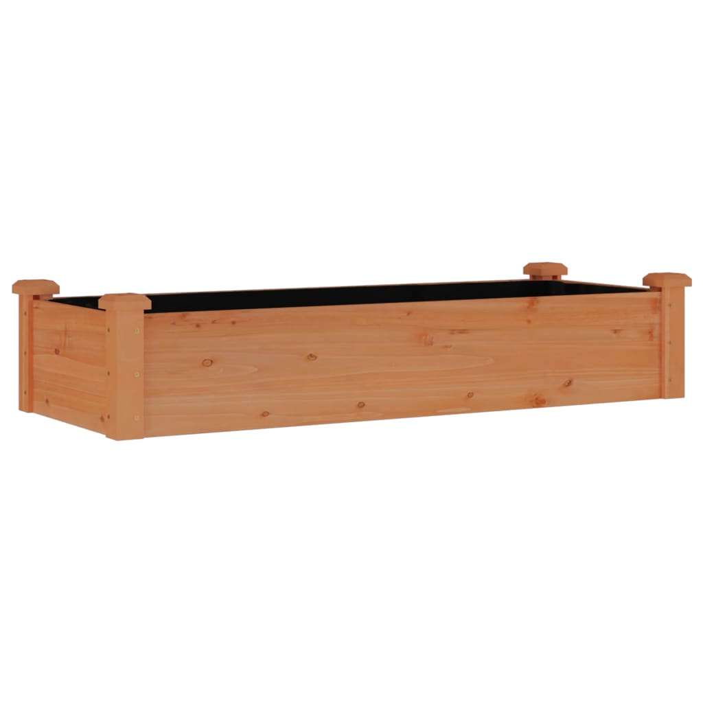 Maison Exclusive - Hochbeet Mit Einsatz Braun 120x45x25 Cm Massiv