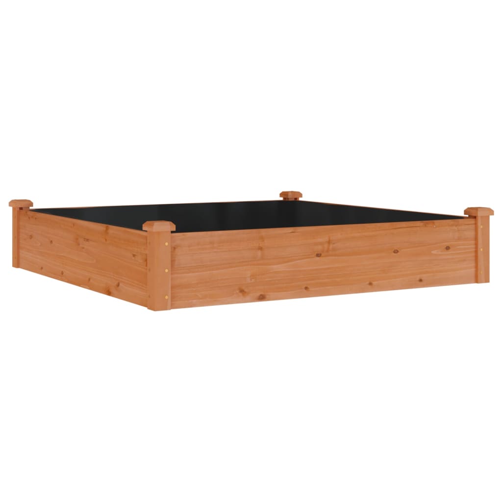 Maison Exclusive - Hochbeet Mit Einsatz Braun 120x120x25 Cm Massi