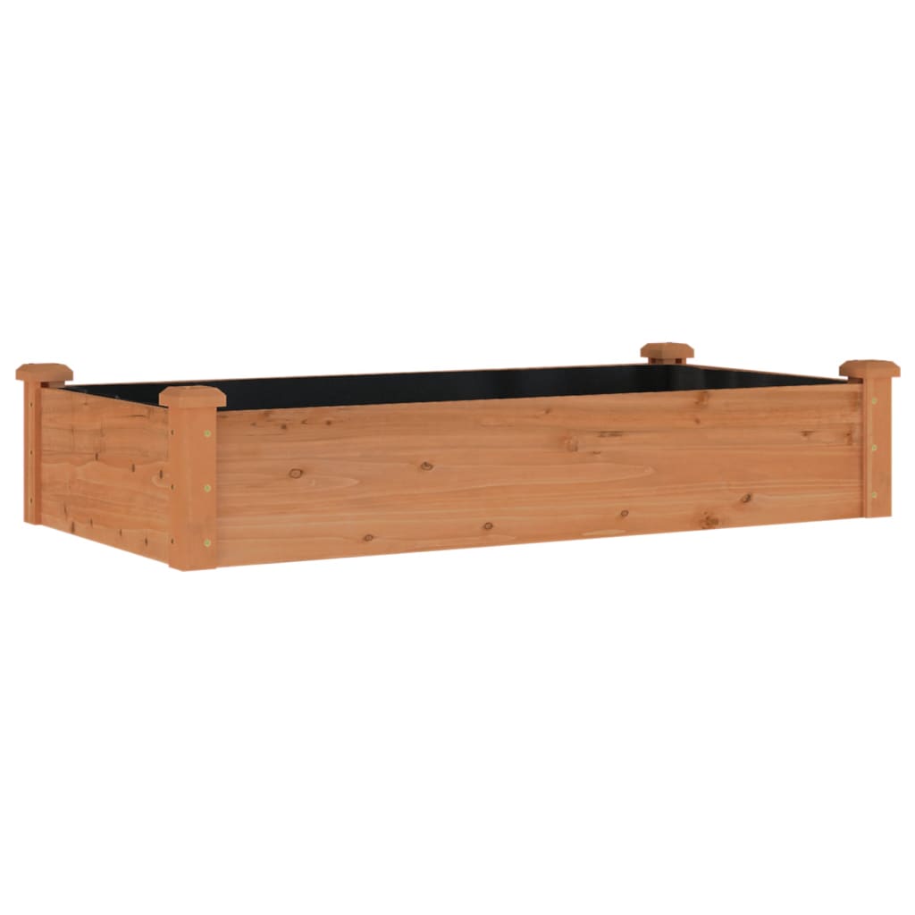 Maison Exclusive - Hochbeet Mit Einsatz Braun 120x60x25 Cm Massiv