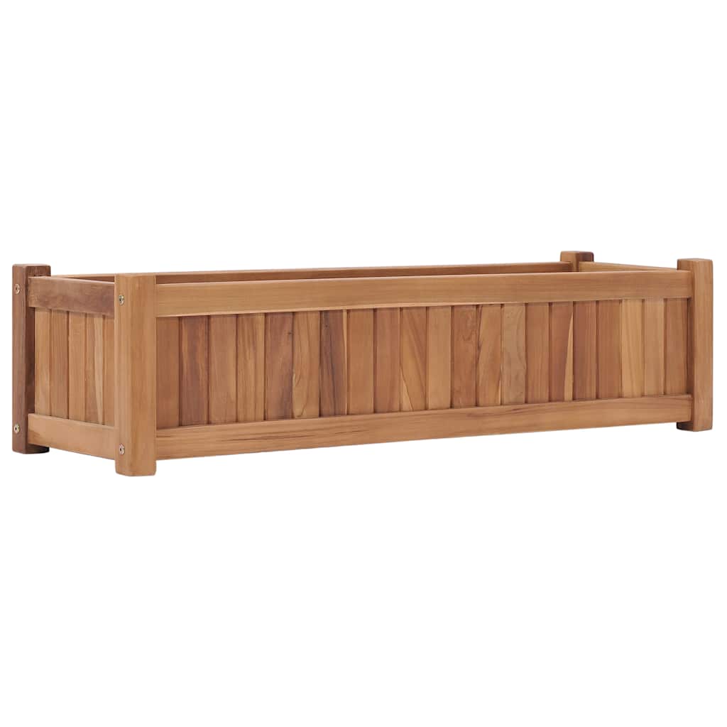 Maison Exclusive - Hochbeet 100x30x25 Cm Massivholz Teak