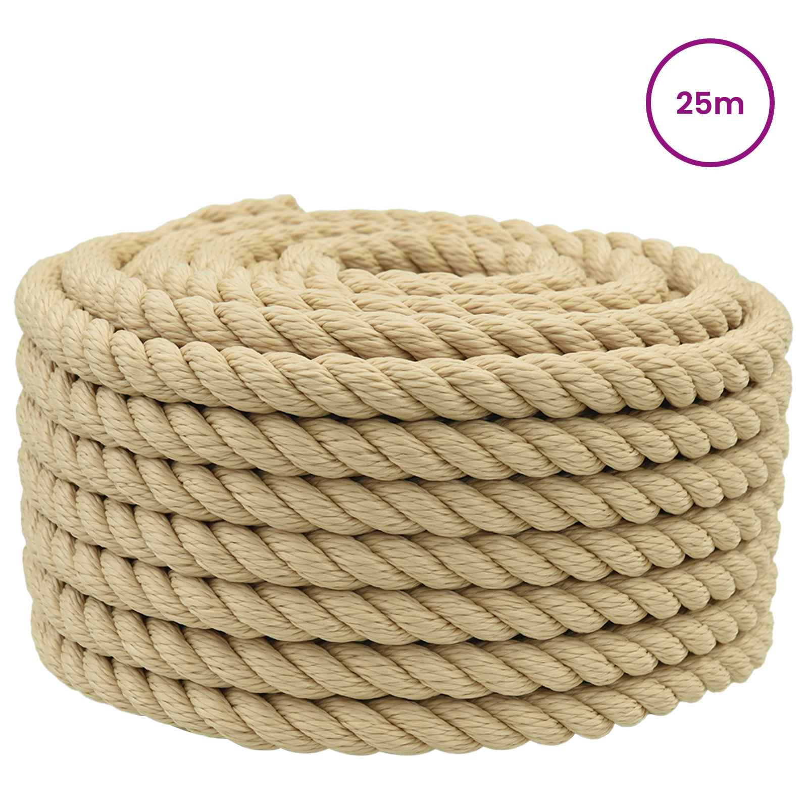 Maison Exclusive - Bootsseil 18 Mm 25 M Natur