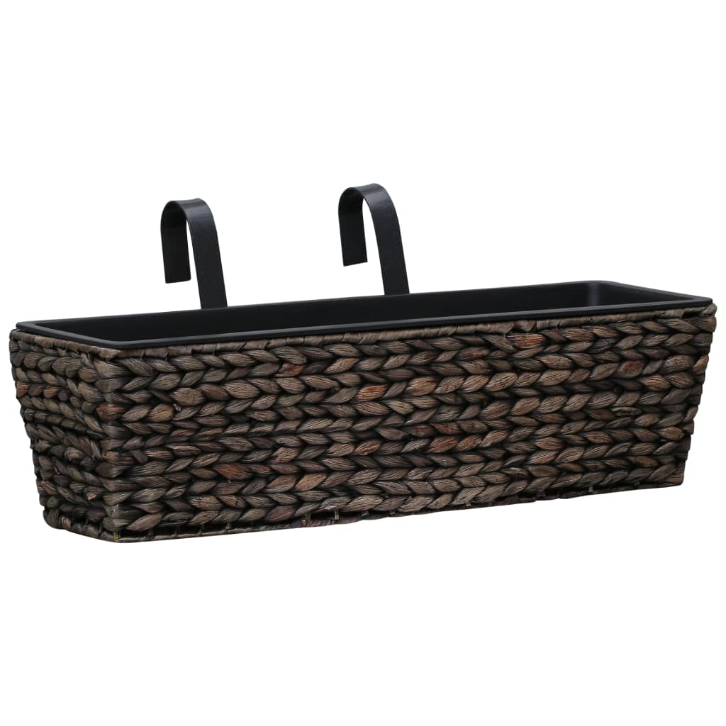 Maison Exclusive - Blumenkasten 2 Stk. Wasserhyazinthe Braun