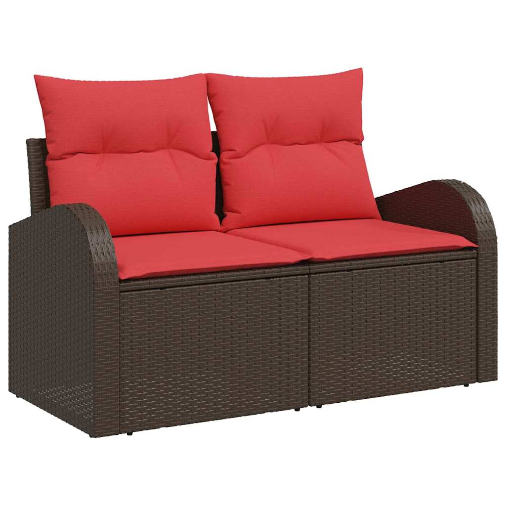 Maison Exclusive - Gartensofa Braun 124 X 62 X 85cm Poly-rattan