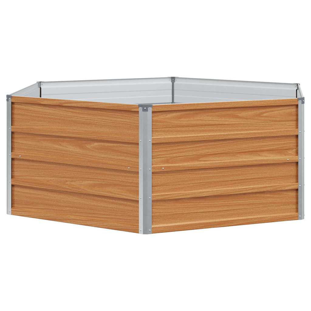 Maison Exclusive - Hochbeet Im Garten Holzoptik 129 X 129 X 45 Cm