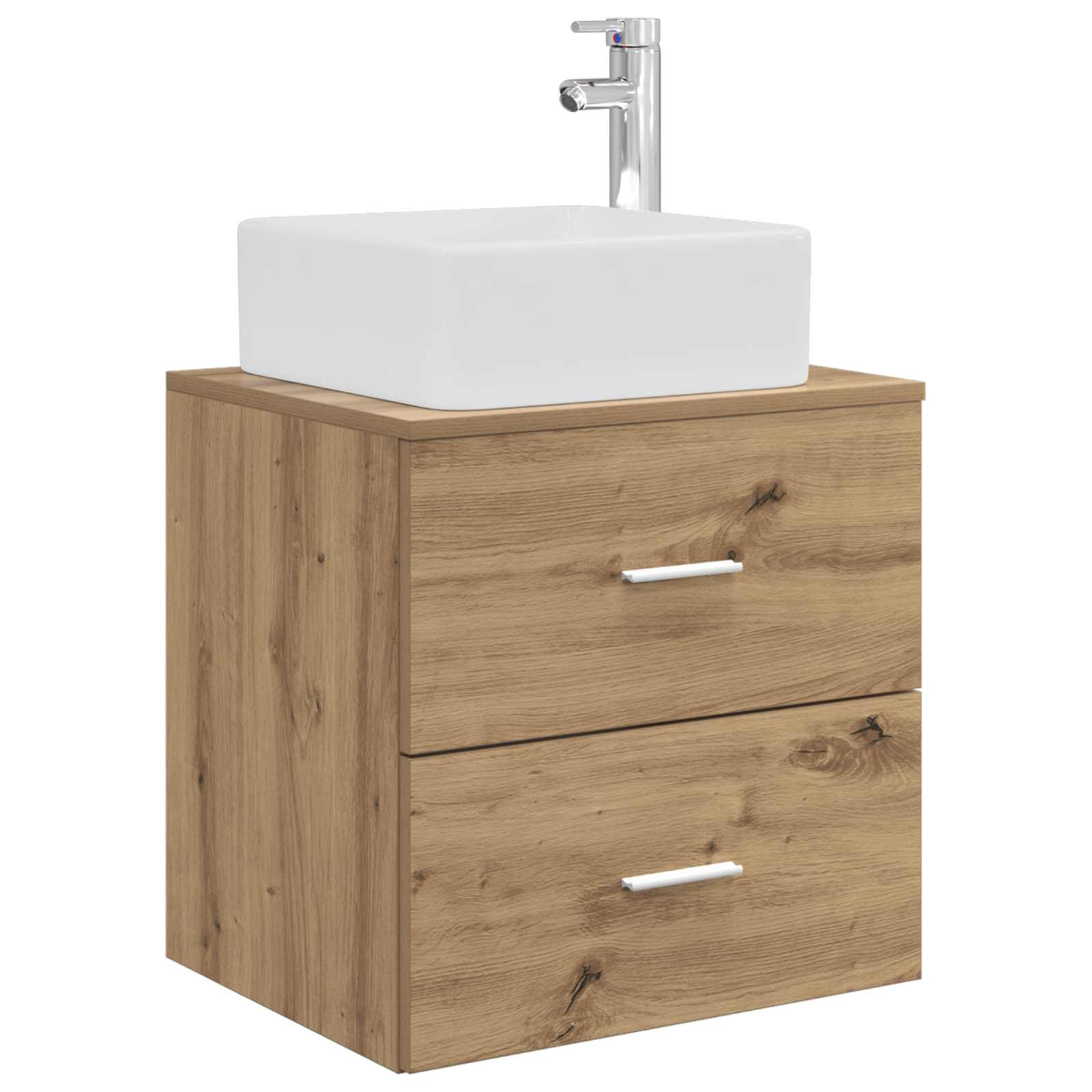 Maison Exclusive - Wandmontierte Waschtisch Artisan-eiche 53 X 34