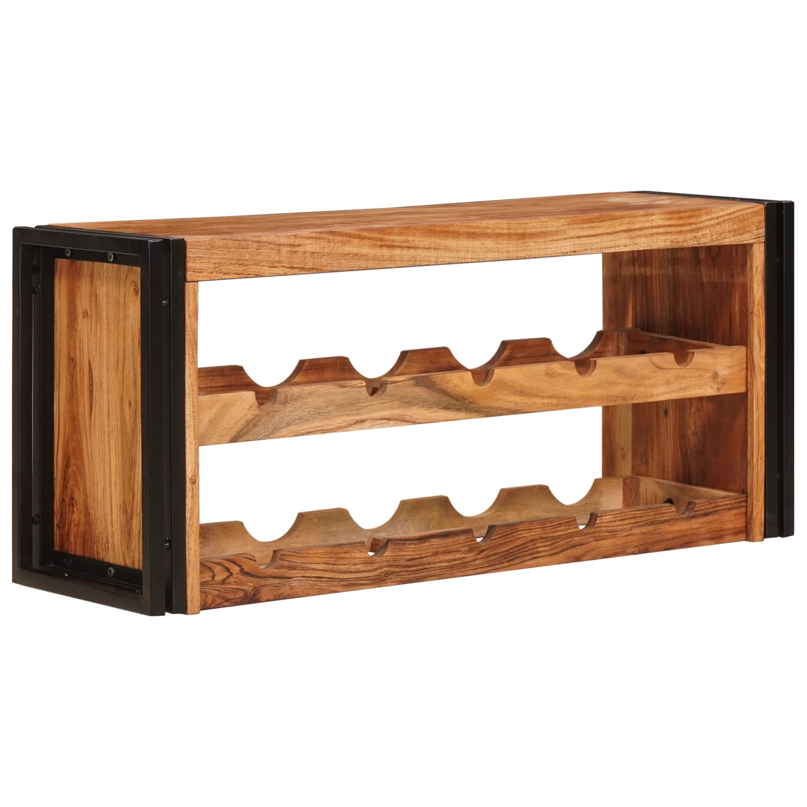 Maison Exclusive - Weinregal Braun 100 X 45 X 33 Cm Massivholz Ak