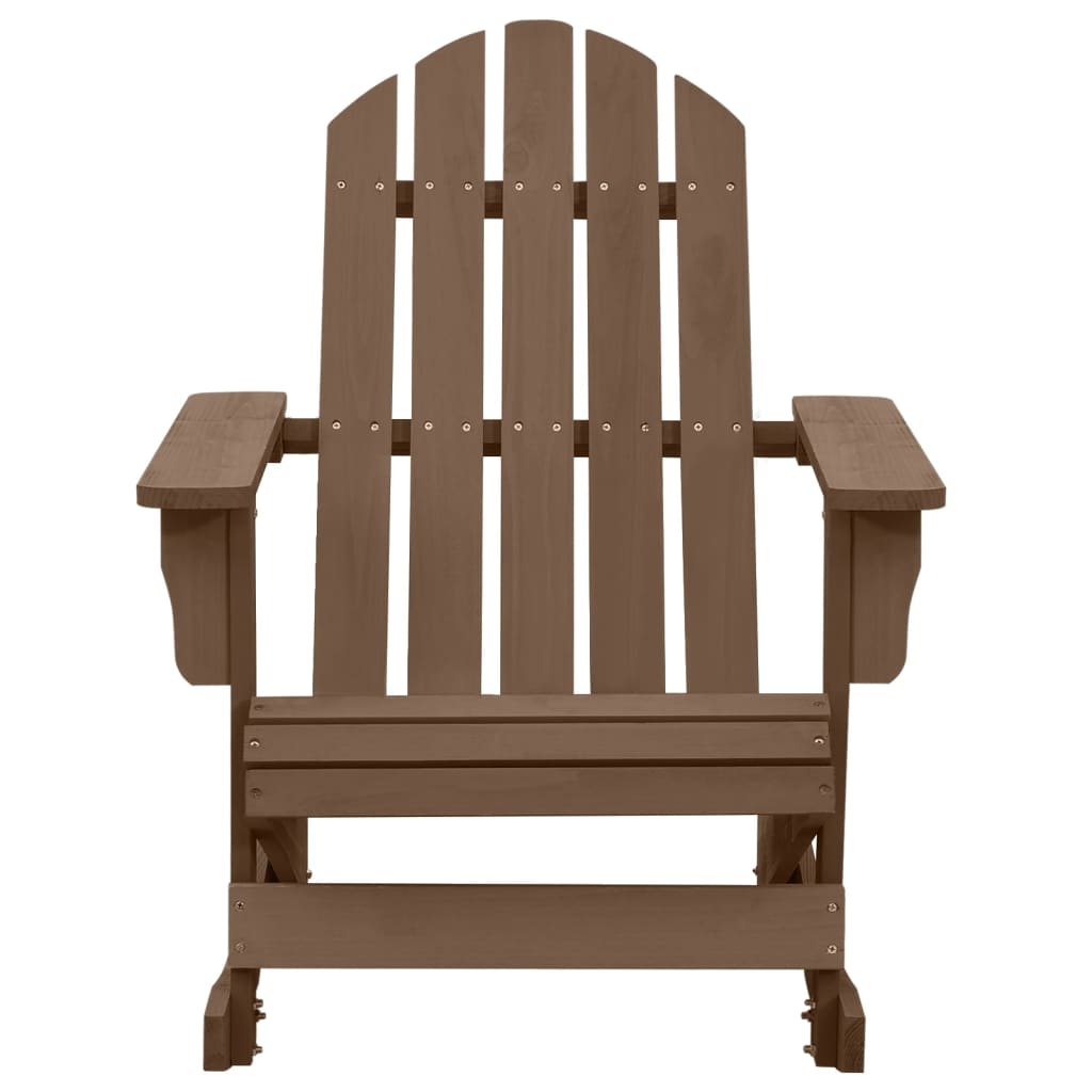 Maison Exclusive - Garten-schaukelstuhl Holz Braun