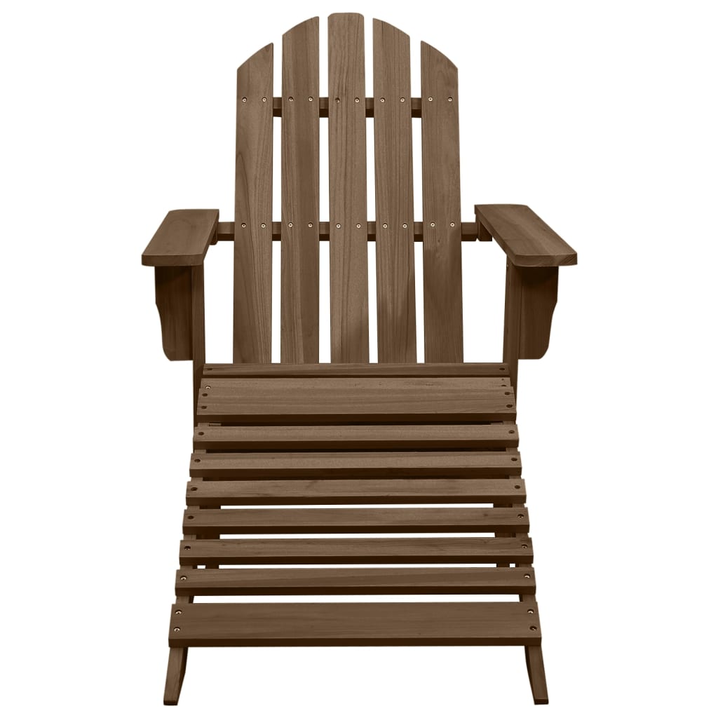 Maison Exclusive - Gartensessel Mit Fußstütze Holz Braun
