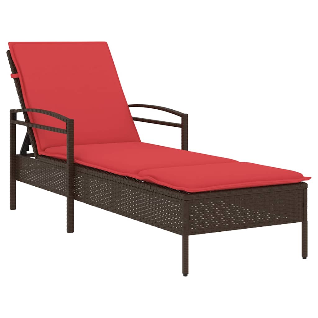 Maison Exclusive - 3-fach Verstellbare Sonnenliege Poly-rattan Br