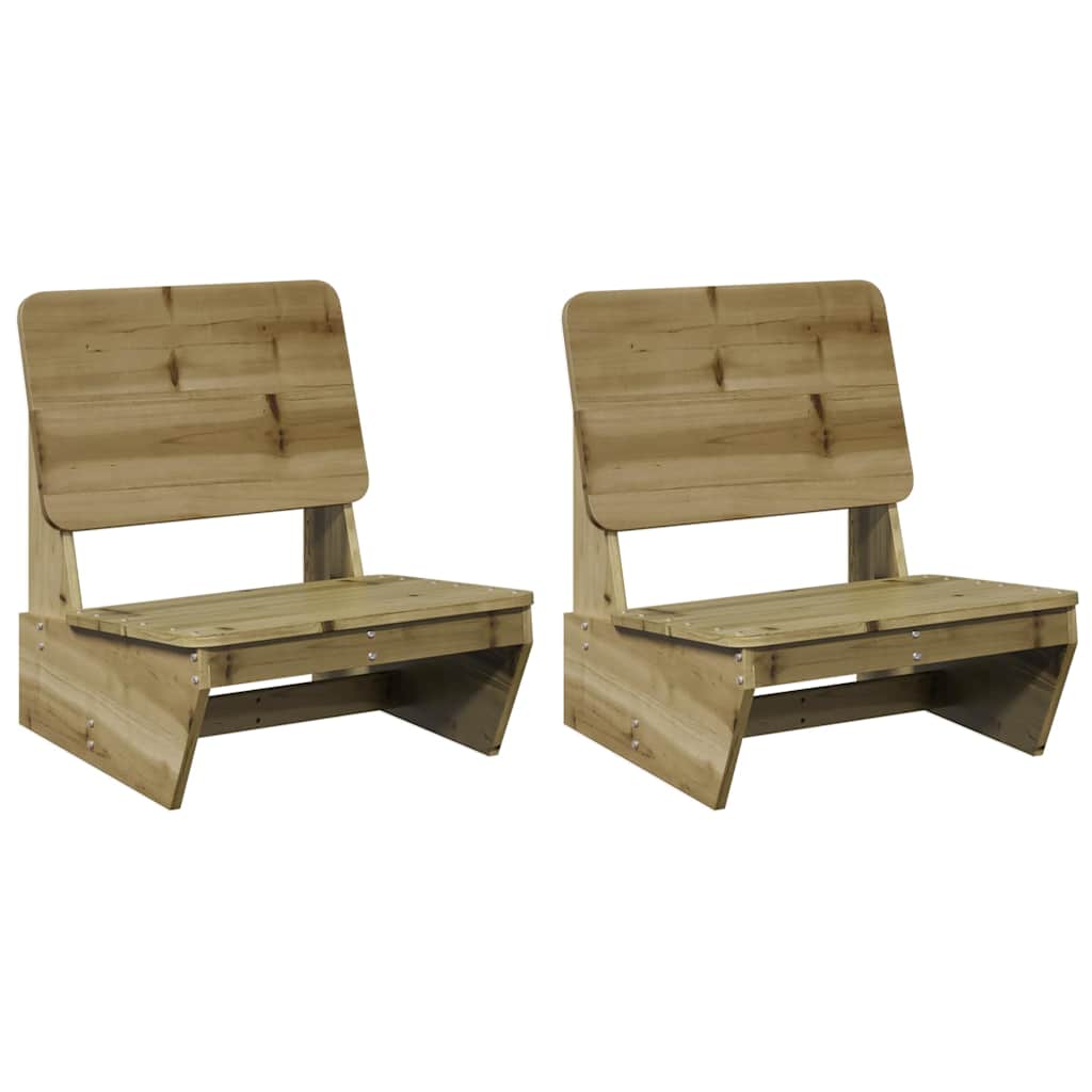 Maison Exclusive - Gartenstühle 2 Stk. 60x64x70,5 Cm Kiefernholz