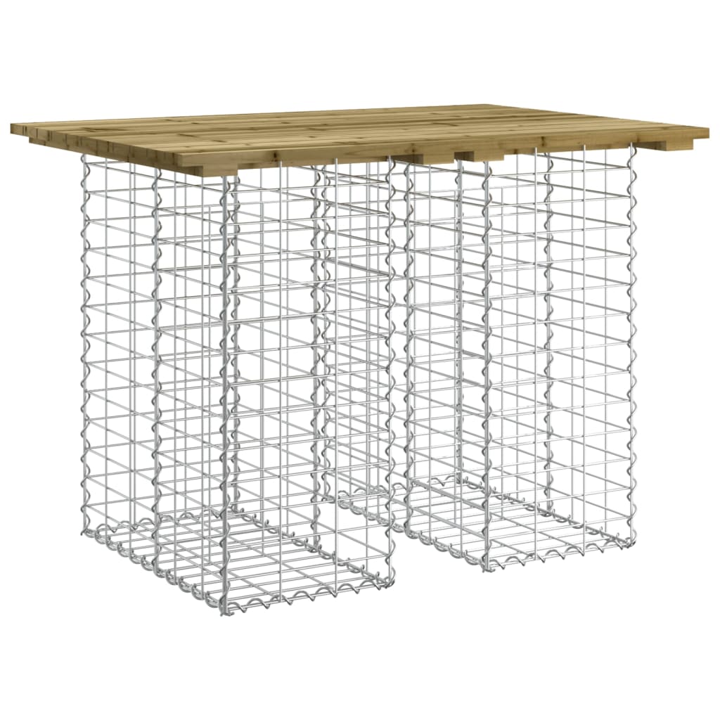 Maison Exclusive - Gartentisch Aus Gabionen 100x70x72 Cm Kiefernh