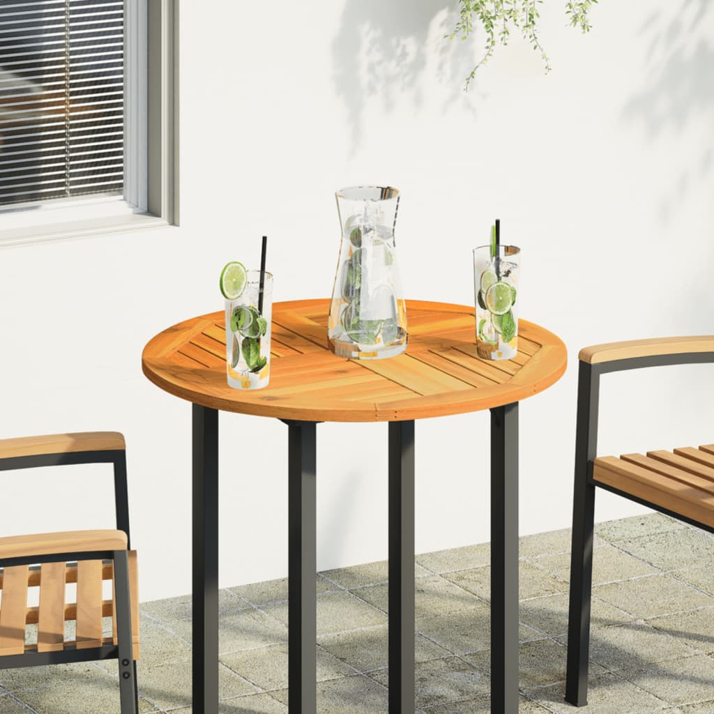 Maison Exclusive - Tischplatte Ø70x2 Cm Rund Massivholz Akazie