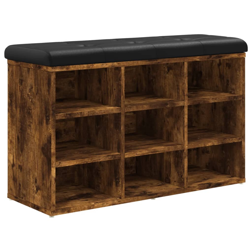 Maison Exclusive - Schuhbank Räuchereiche 82x32x50 Cm Holzwerksto