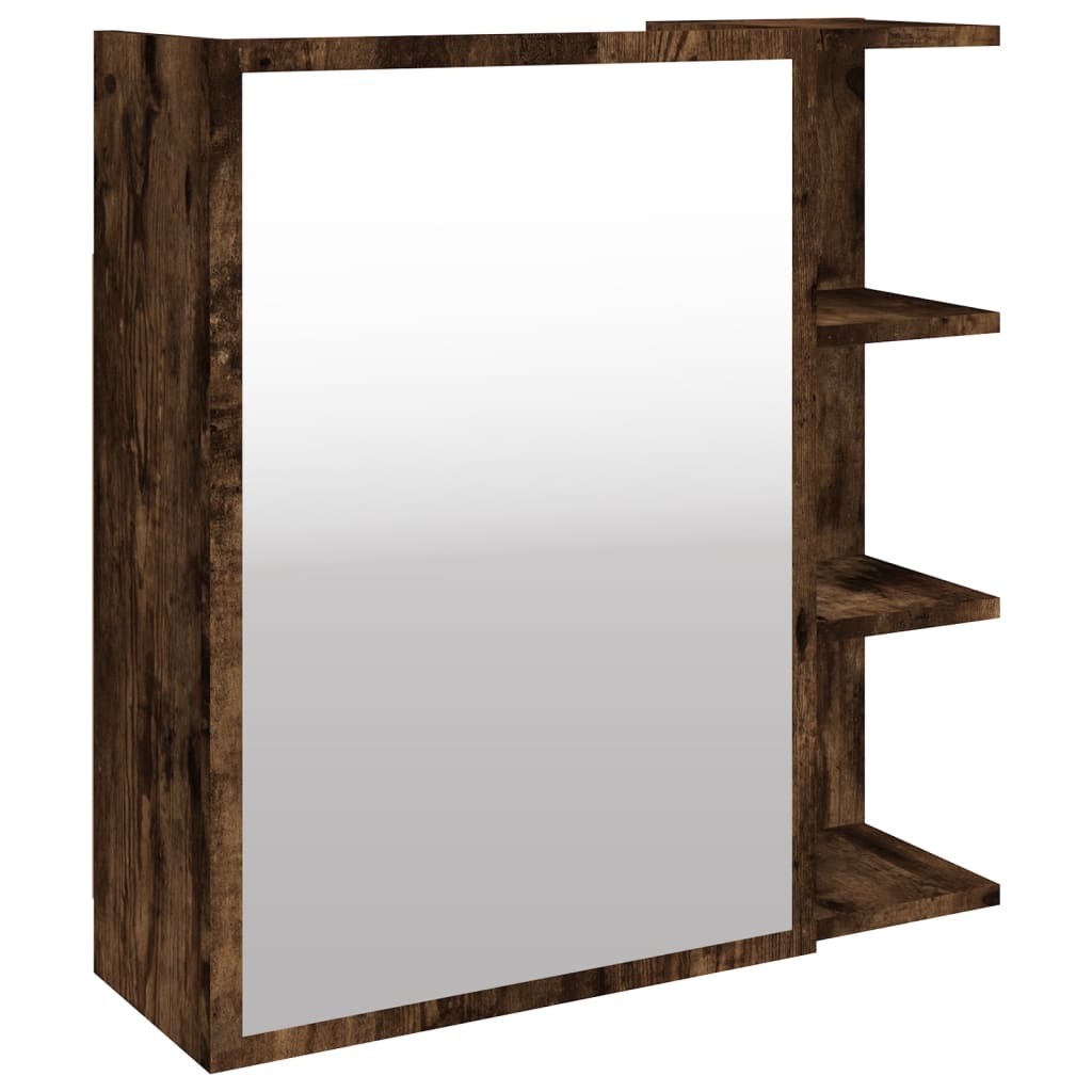 Maison Exclusive - Bad-spiegelschrank Räuchereiche 62,5x20,5x64 C