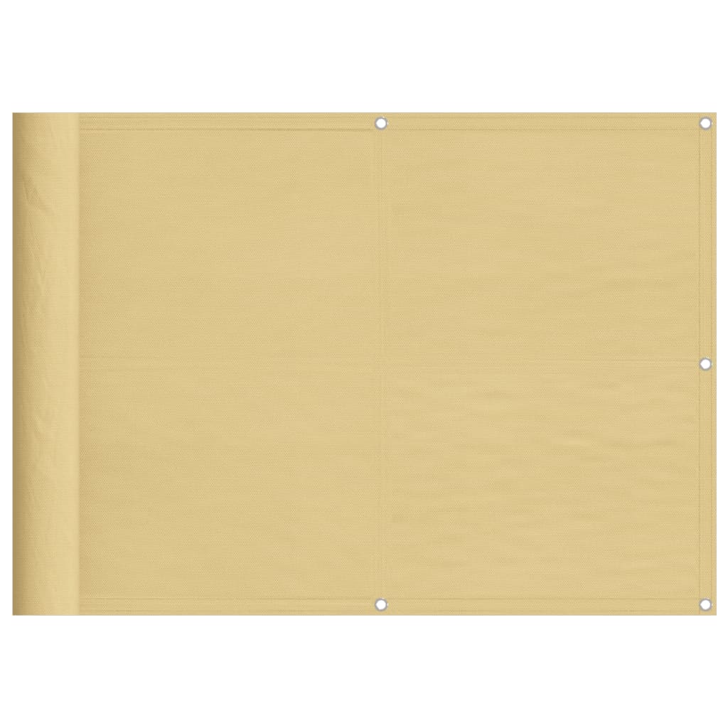 Maison Exclusive - Balkonsichtschutz Sandfarben 75x600 Cm 100 % P
