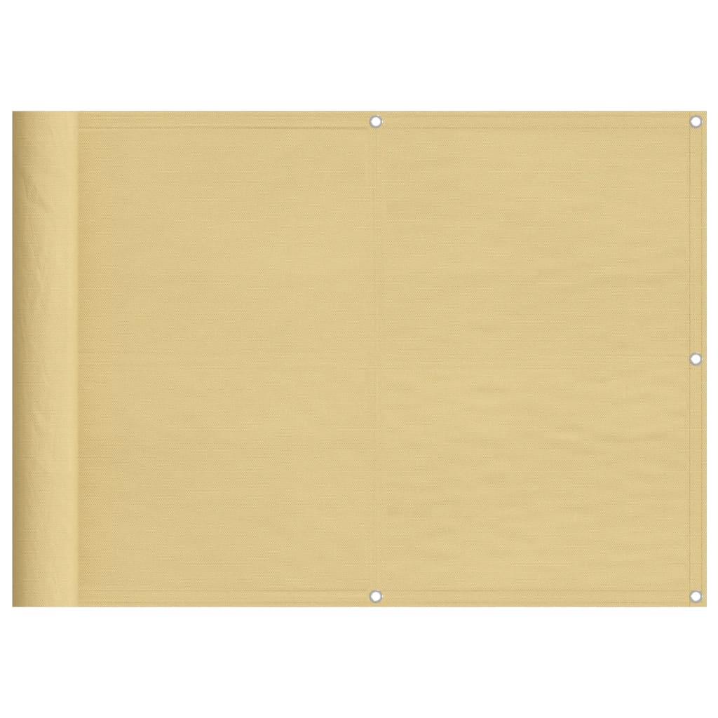 Maison Exclusive - Balkonsichtschutz Sandfarben 75x800 Cm 100 % P