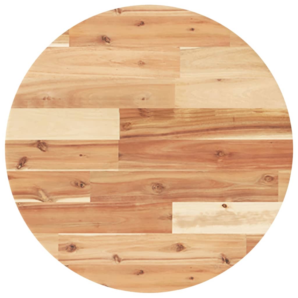 Maison Exclusive - Tischplatte Rund Ø50x2 Cm Massivholz Akazie