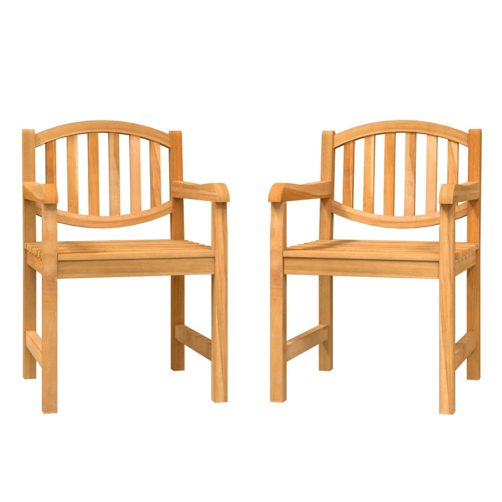 Maison Exclusive - Gartenstühle 2 Stk. 58x59x88 Cm Massivholz Tea