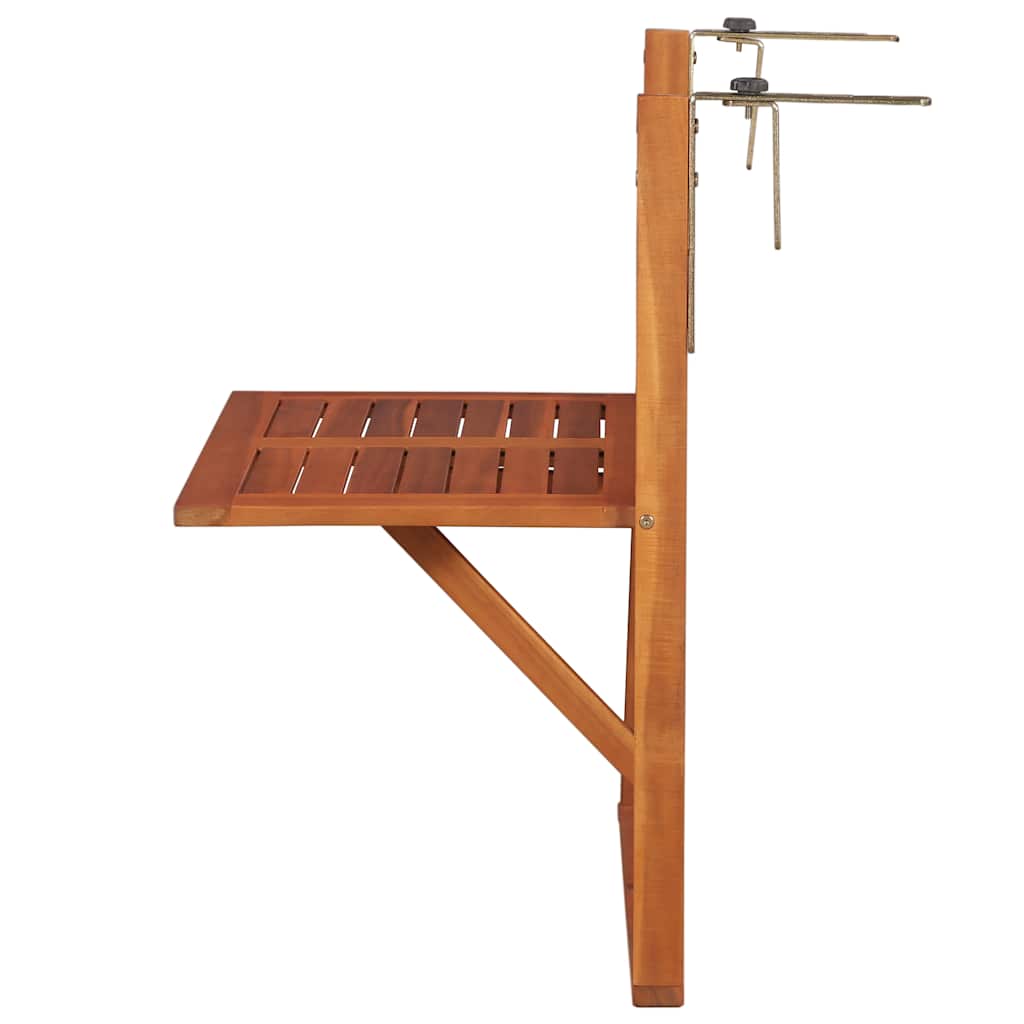 Maison Exclusive - Balkon-hängetisch 64,5x44x80 Cm Massivholz Aka