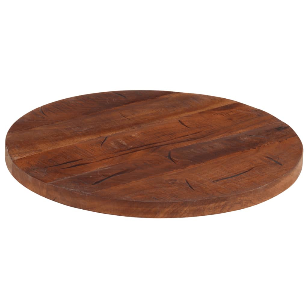 Maison Exclusive - Tischplatte Ø 50x3,8 Cm Rund Altholz Massiv