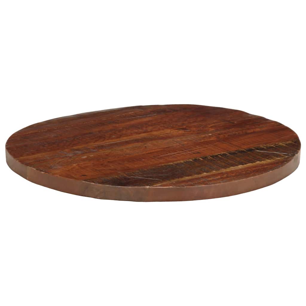 Maison Exclusive - Tischplatte Ø 80x3,8 Cm Rund Altholz Massiv