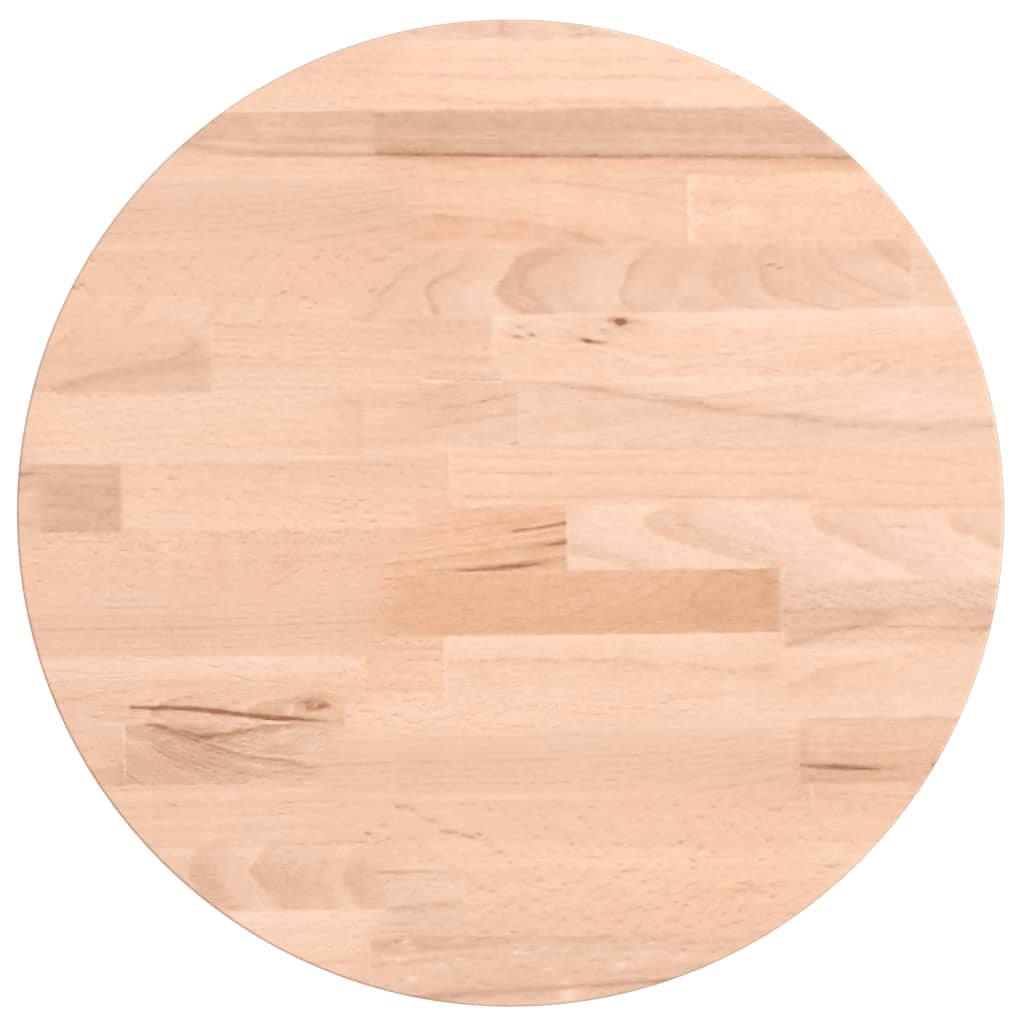 Maison Exclusive - Tischplatte Ø30x2,5 Cm Rund Massivholz Buche