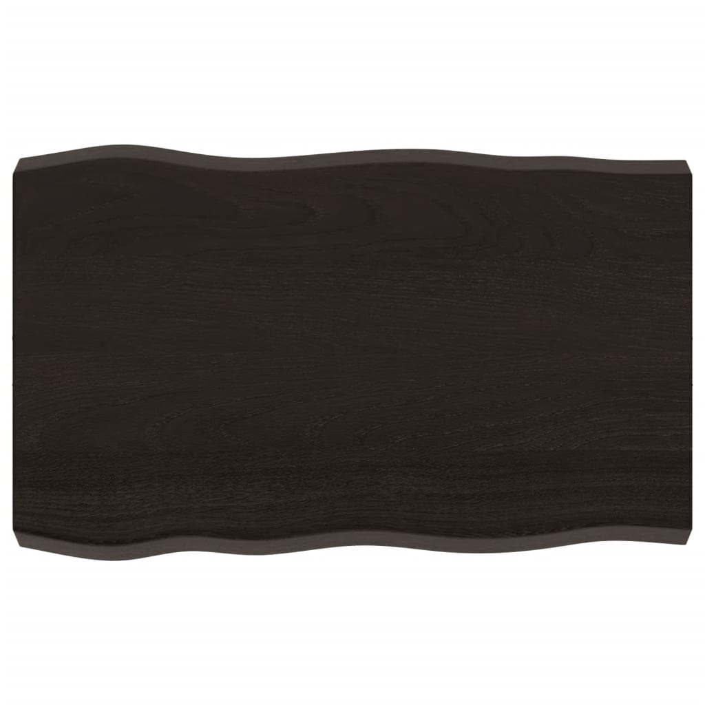 Maison Exclusive - Tischplatte 80x50x(2-6) Cm Massivholz Behandel