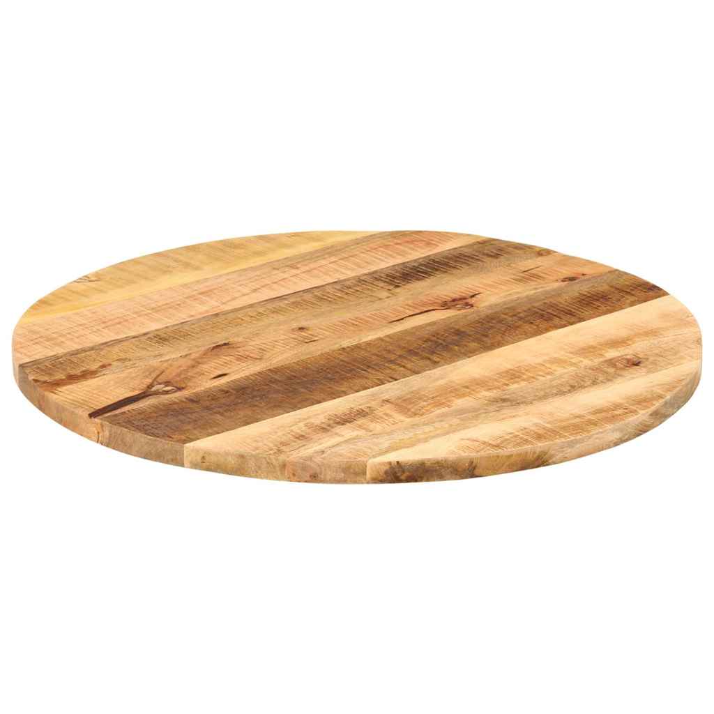 Maison Exclusive - Tischplatte Ø 70x3,8 Cm Rund Raues Massives Ma
