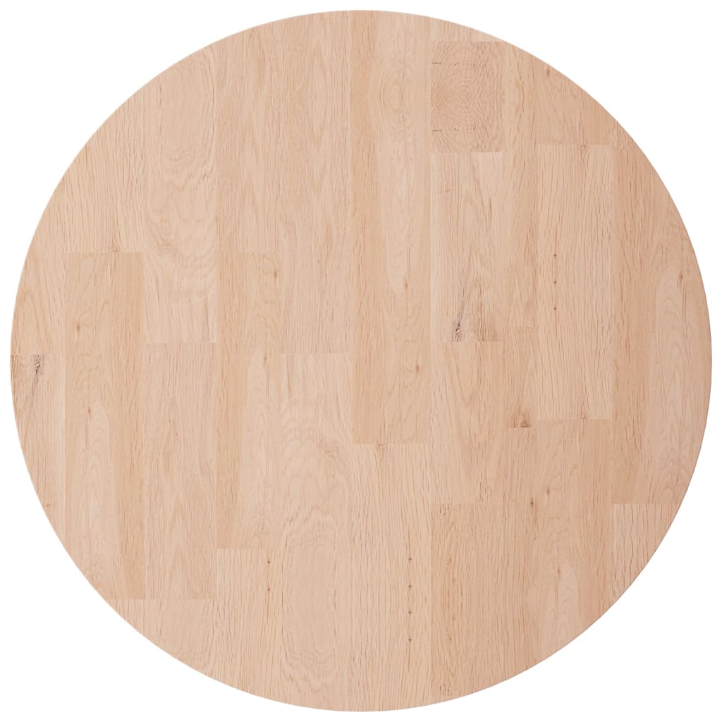 Maison Exclusive - Runde Tischplatte Ø30x4 Cm Unbehandeltes Massi