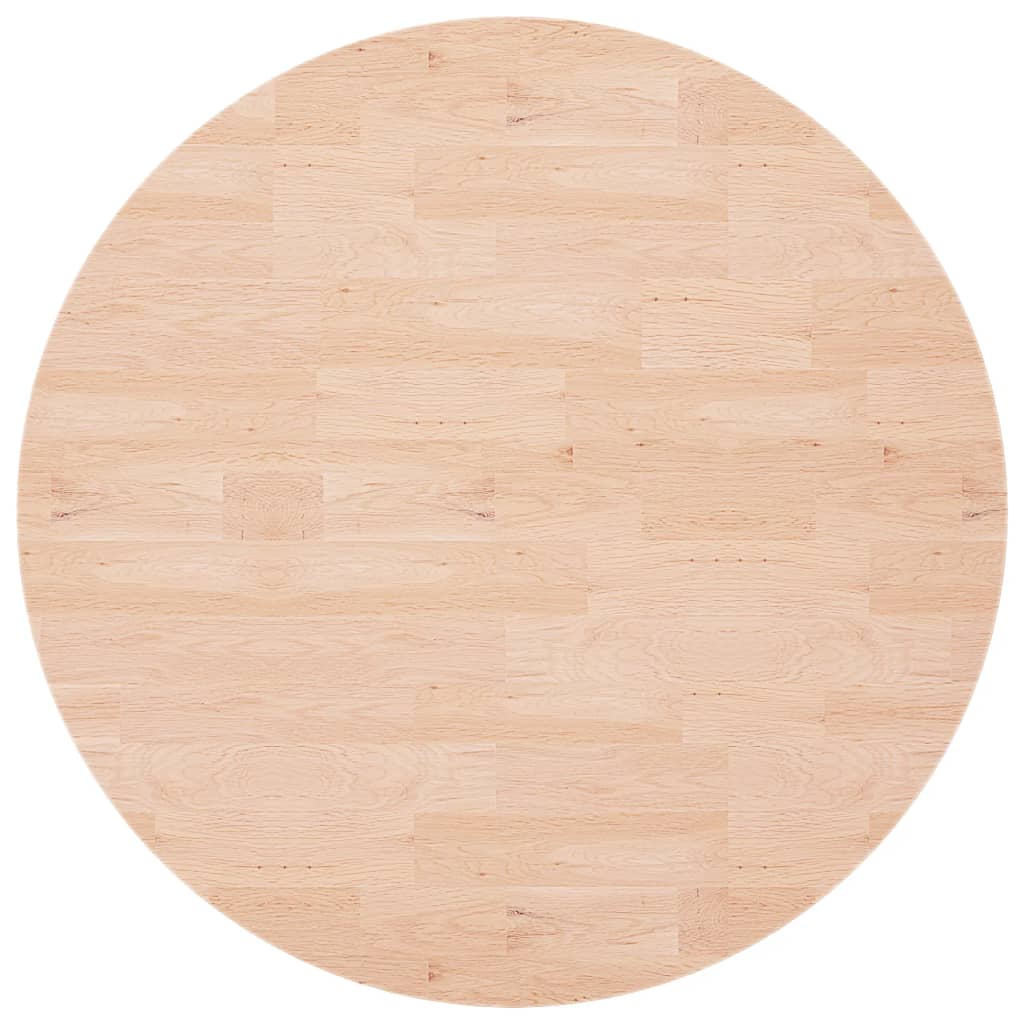 Maison Exclusive - Runde Tischplatte Ø90x1,5 Cm Unbehandeltes Mas