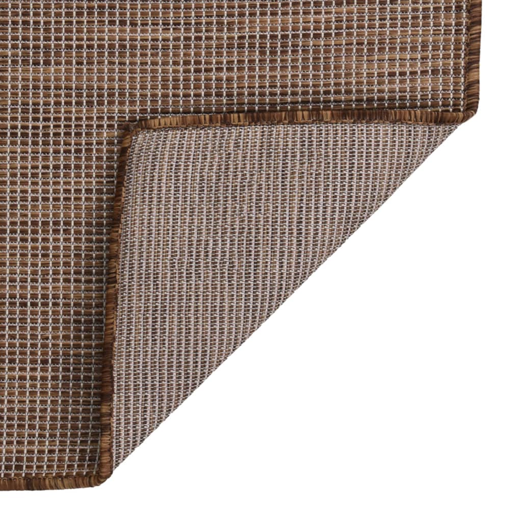 Maison Exclusive - Outdoor-teppich Flachgewebe 120x170 Cm Braun