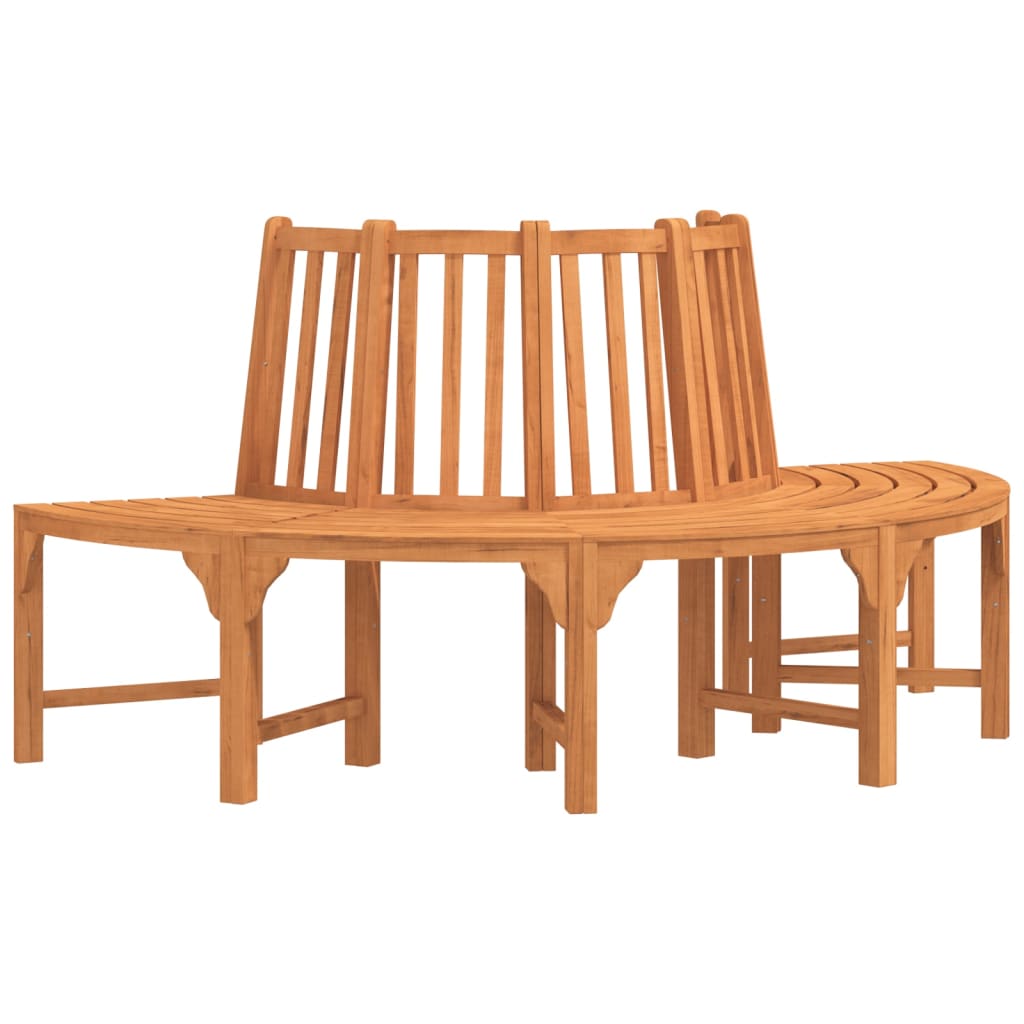 Maison Exclusive - Baumbank Halbrund Ø208 Cm Massivholz Eukalyptu