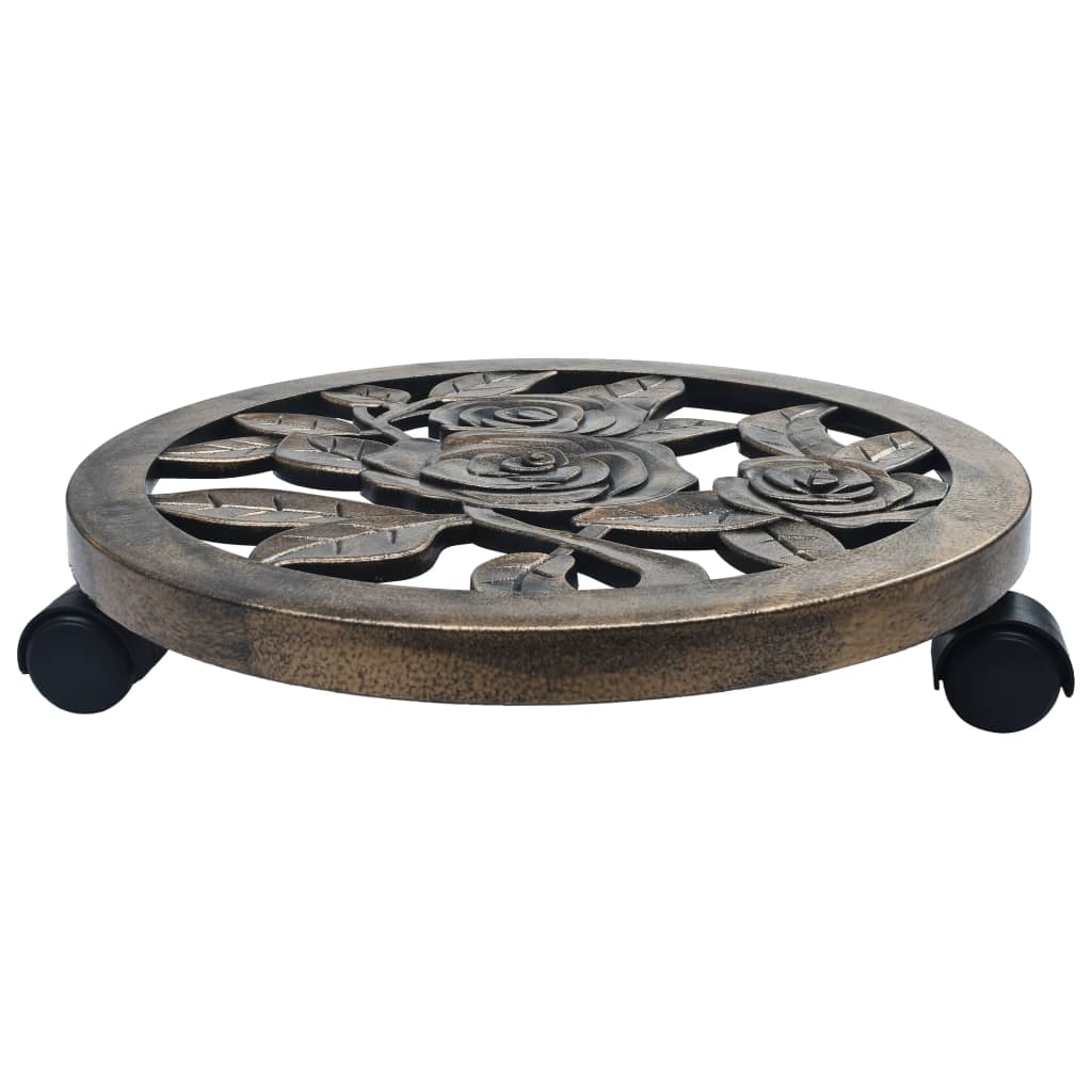 Maison Exclusive - Pflanzenroller 6 Stk. Bronze 38 Cm Kunststoff