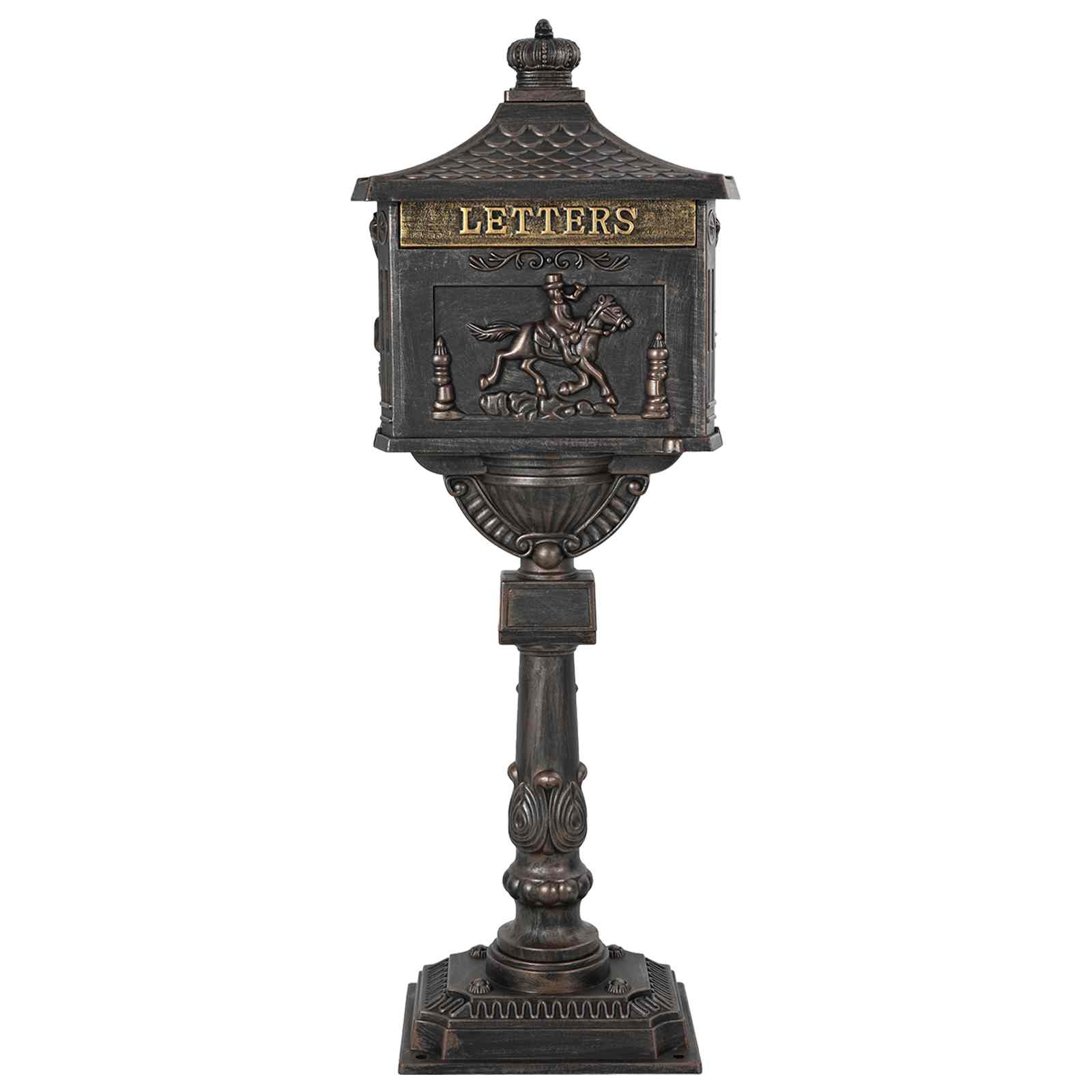 Maison Exclusive - Stehender Briefkasten Bronze 42,5 X 29,5 X 117