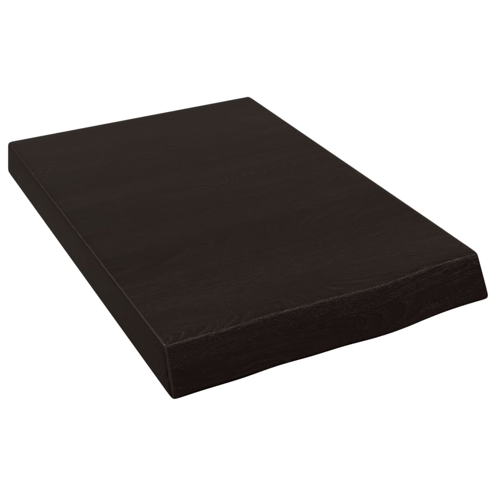 Maison Exclusive - Wandregal Dunkelbraun 40x60x(2-6) Cm Massivhol