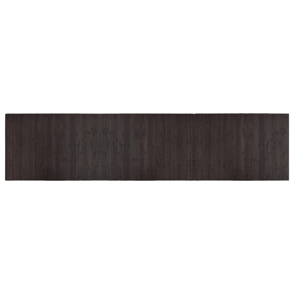 Maison Exclusive - Teppich Rechteckig Dunkelbraun 70x300 Cm Bambu