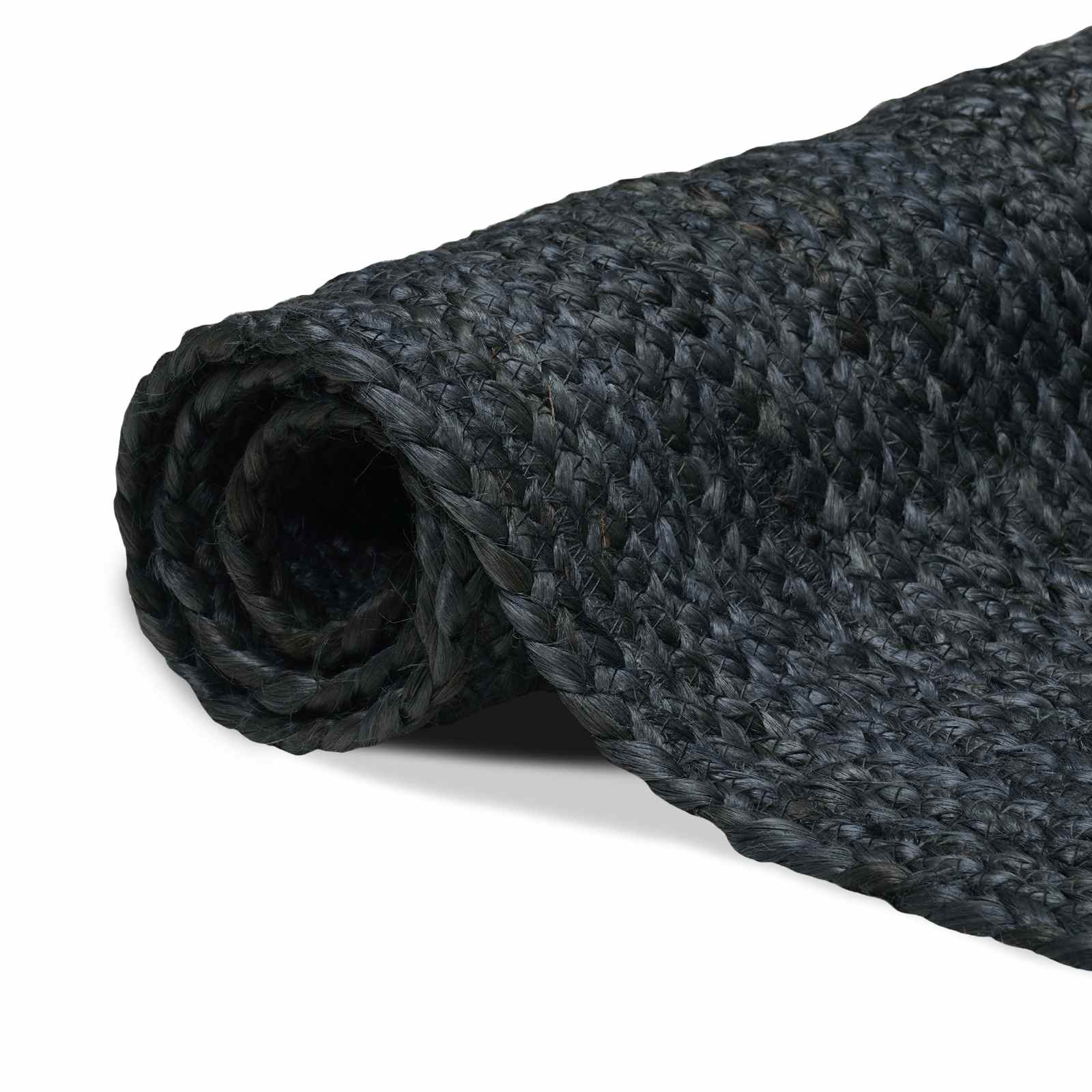 Maison Exclusive - Bereichsteppich Dunkelgrau 160 X 160 Cm Jute