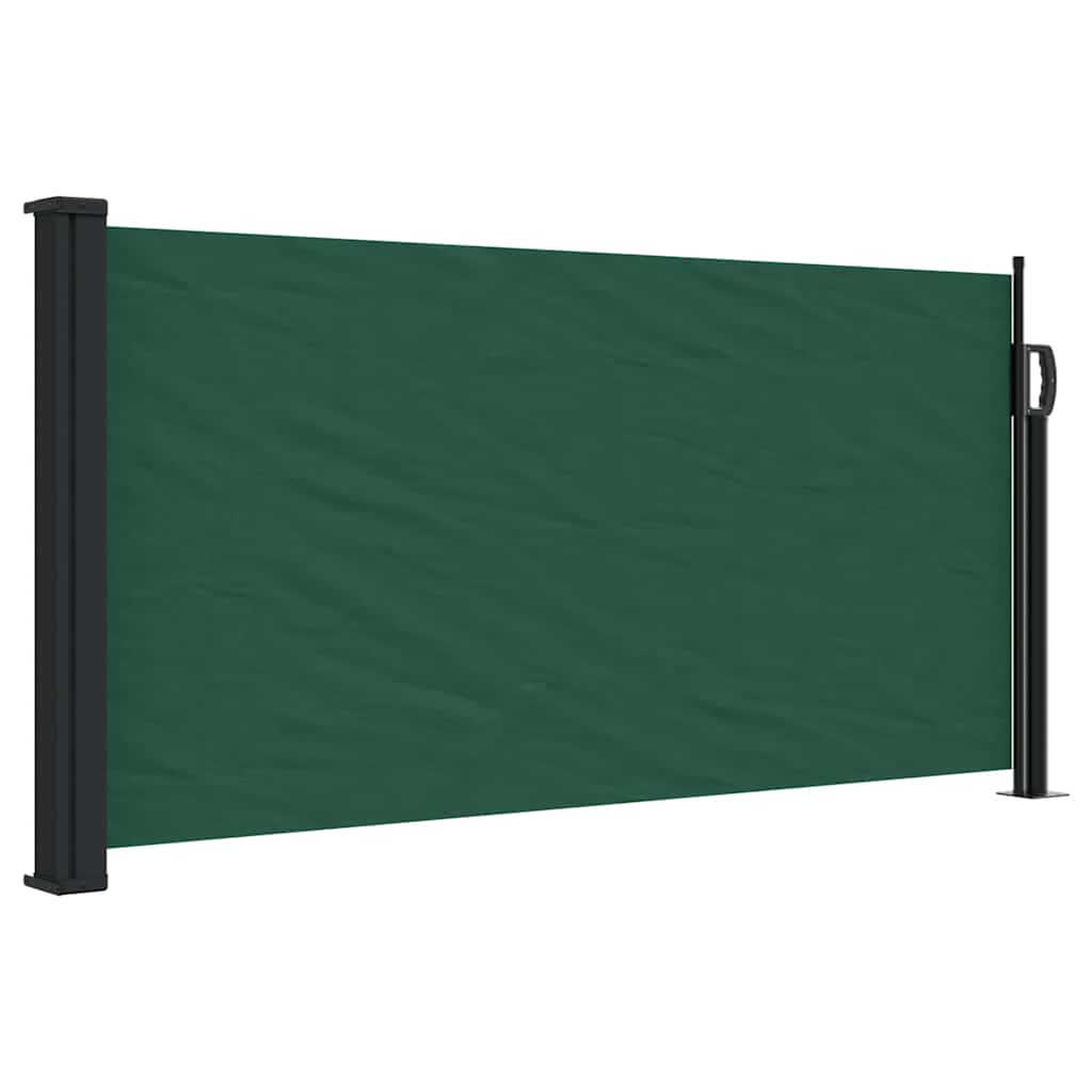 Maison Exclusive - Seitenmarkise Ausziehbar Dunkelgrün 100x500 Cm