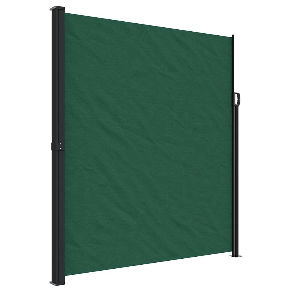 Maison Exclusive - Seitenmarkise Ausziehbar Dunkelgrün 220x500 Cm