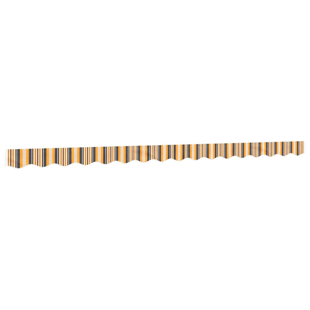 Maison Exclusive - Markisenvolant Gelb Und Grau Gestreift 380x20