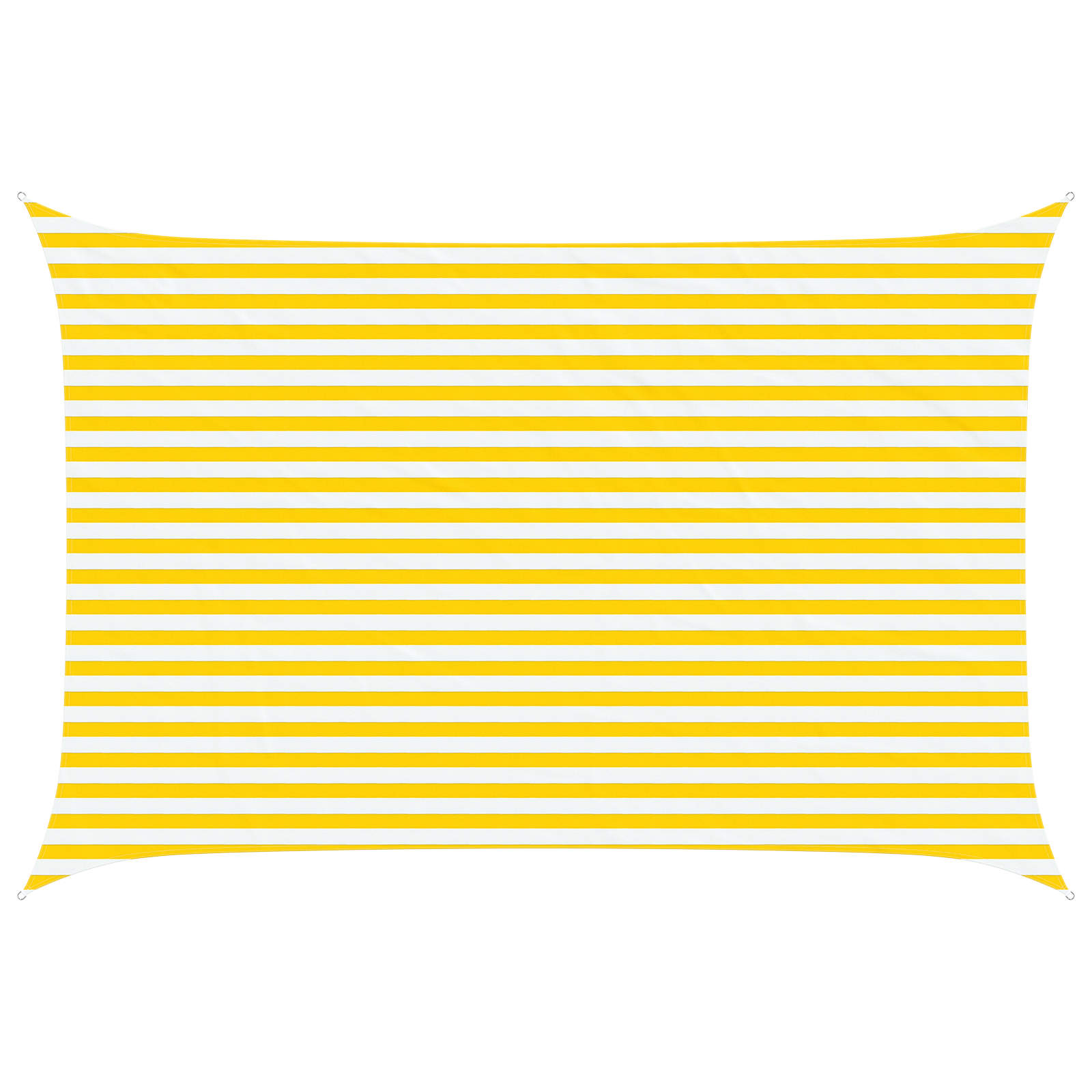 Maison Exclusive - Sonnensegel Gelb Und Weiß 4,5 × 3 M 100 % Poly