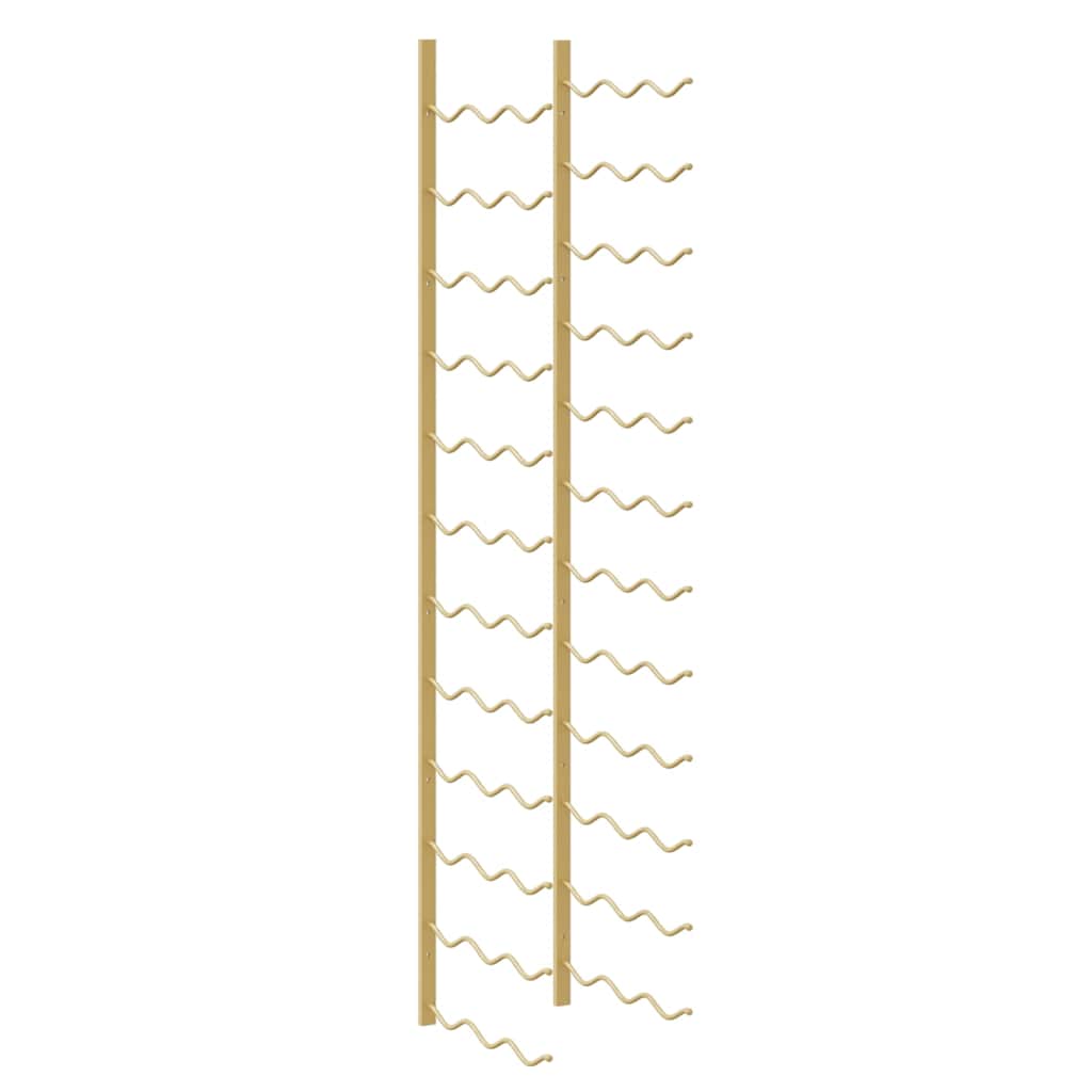 Maison Exclusive - Wand-weinregal Für 36 Flaschen Golden Eisen