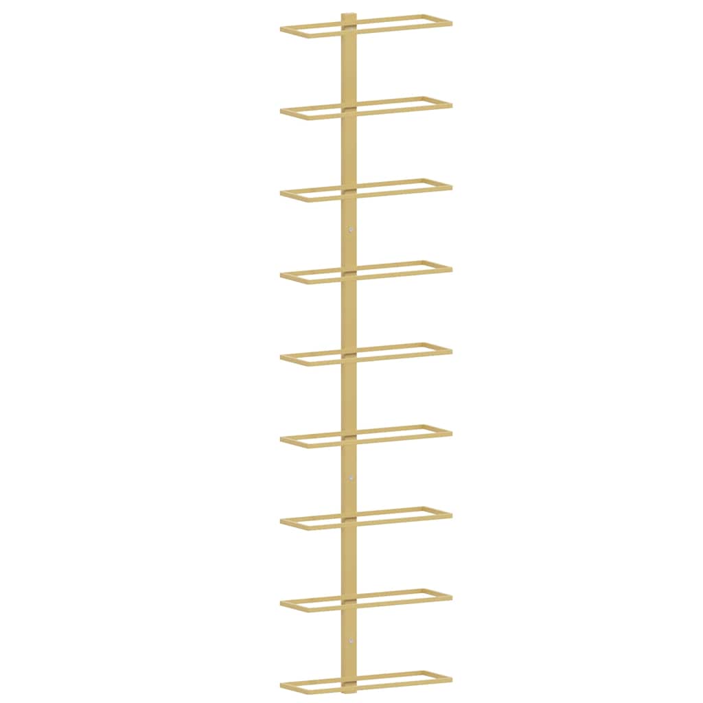 Maison Exclusive - Wand-weinregal Für 9 Flaschen Golden Eisen