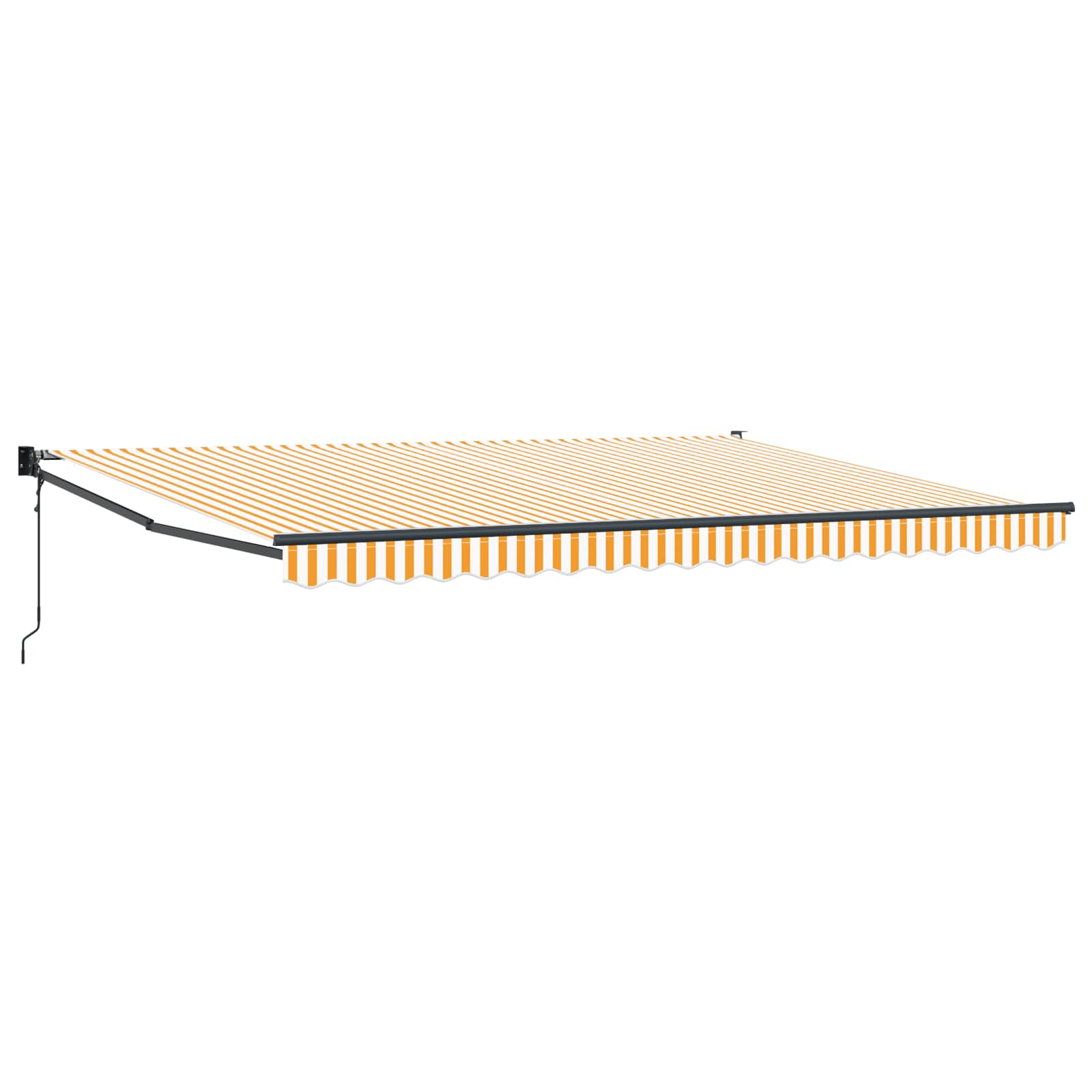 Maison Exclusive - Ausziehbare Markise Gelb Und Weiß 4 X 2 M Poly
