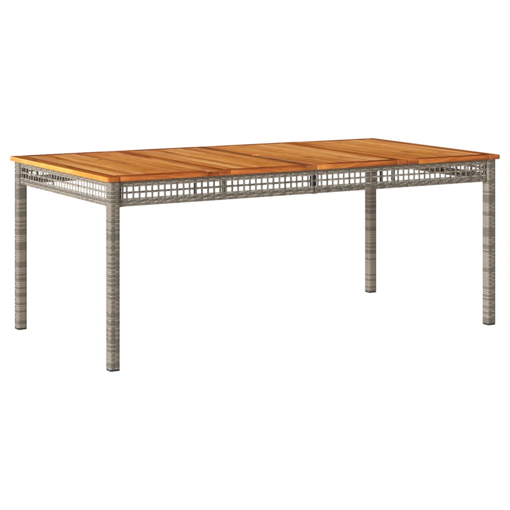 Maison Exclusive - Gartentisch Grau 180x90x75 Cm Poly Rattan Akaz