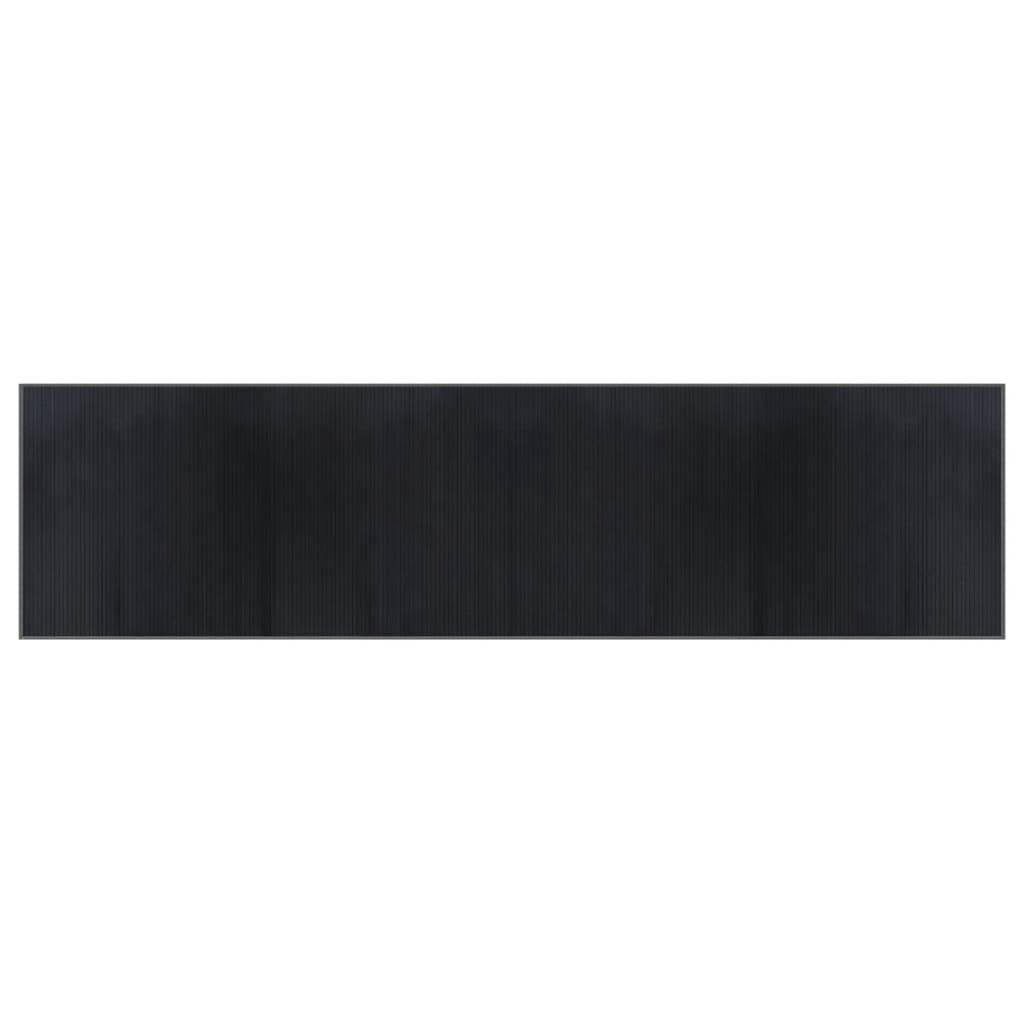 Maison Exclusive - Teppich Rechteckig Grau 100x400 Cm Bambus