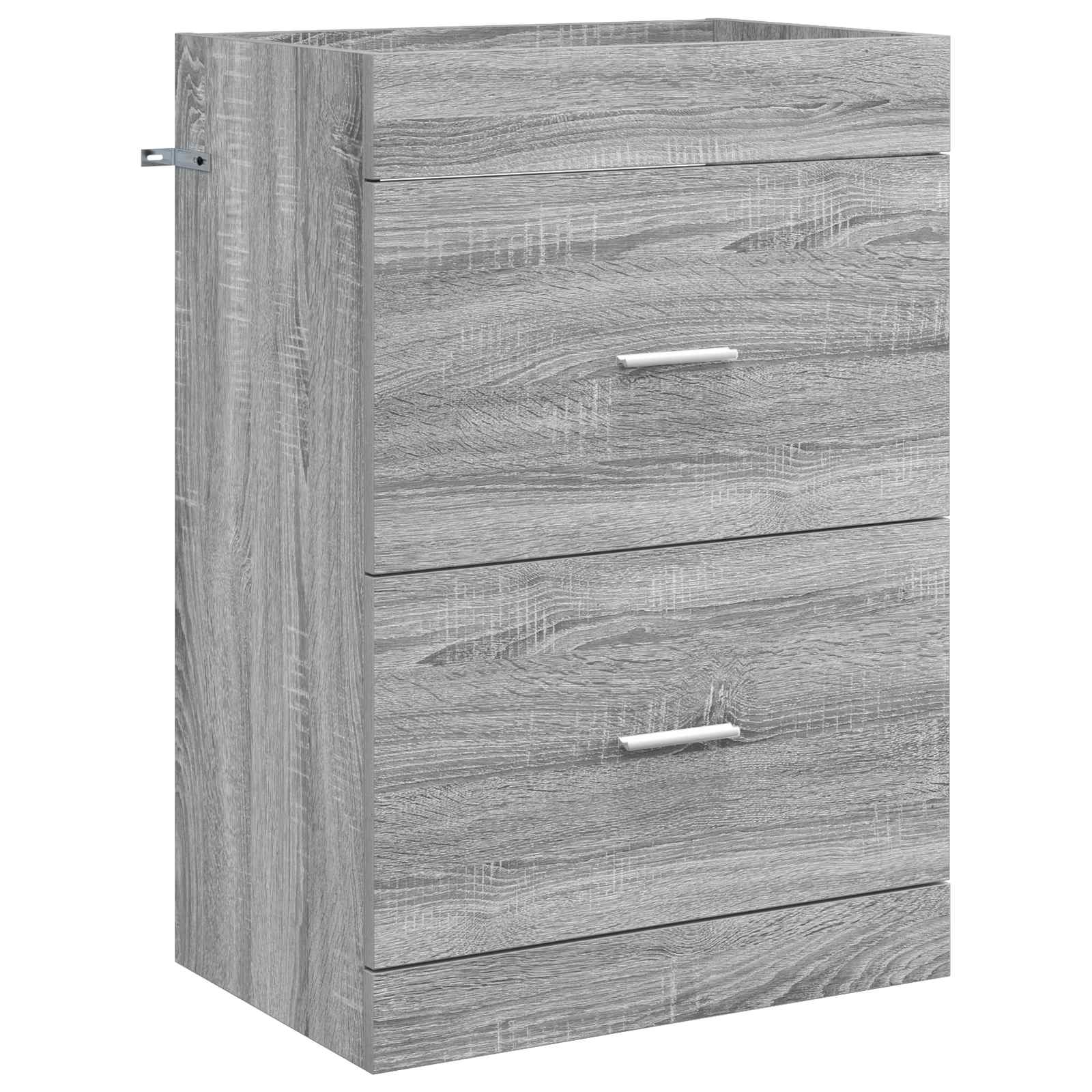 Maison Exclusive - Badunterschrank Grau Sonoma 56 X 37,5 X 81 Cm